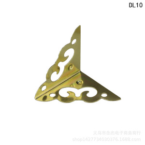 DL10 Yellow Metal Corner Bracket 30x42mm For <b>Wooden</b> <b>Box</b> Decoration Craft Use - Product Image 3