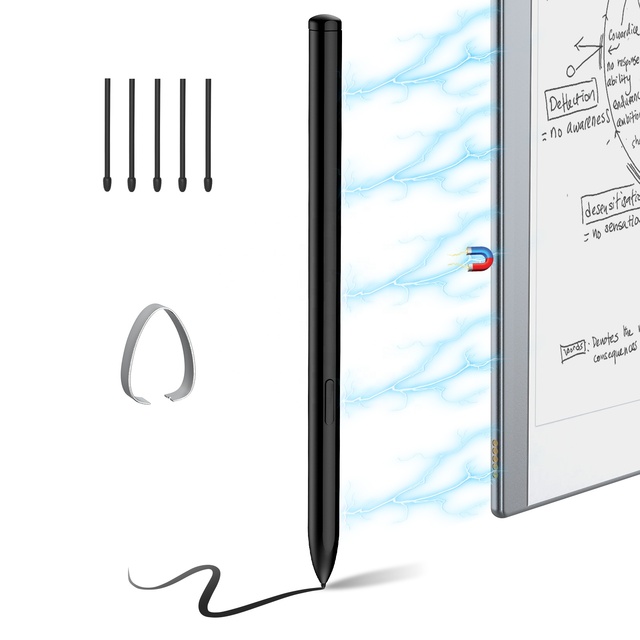 TiMOVO 4096 Pressure Sensitivity Digital Pen Palm Rejection Tilt Magnetic Eraser Function EMR Stylus for Remarkable 2