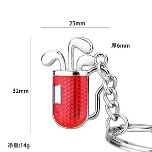 Llavero de Aleación de Zinc con Diseño de Palo de Golf Vintage, con Logotipo Personalizado, Forma Irregular, Regalo Promocional para Amantes del Golf - Product Image 6