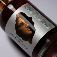 Etiquetas Adhesivas de Papel Perlado con Brillo Localizado Premium, Estampado en Relieve, con Acabado Rascable, Personalizadas para Botellas de Whisky