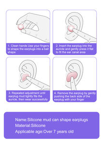 Vendita calda all'ingrosso tappi per le orecchie in Silicone morbido per dormire profondo - Product Image 6