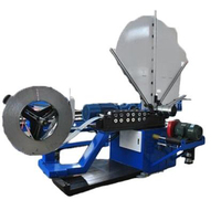 Machine de formage de conduits spirale ronds en acier inoxydable pour CVC, automatique, avec composant moteur central, type bande d'acier