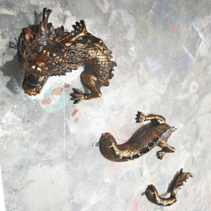 Escultura de Pared para Jardín Exterior, Dragón <span class=keywords><strong>Chino</strong></span> Grande de Resina de Fibra de Vidrio, Hecho a Mano, Color Personalizable, para Decoración de Templos y Hoteles - Product Image 4
