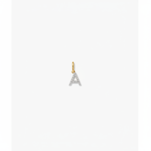 Dije de Letra con Diamantes, Elegantes Dijes y Amuletos con Diamantes - Product Image 1