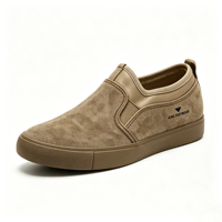 Baskets en toile vulcanisées à enfiler pour hommes, mocassins respirants, chaussures décontractées légères, souples et confortables pour l'hiver, le printemps et l'automne