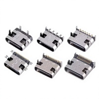Connecteur USB Type C d'usine, 16 broches, femelle, allongé, H=8,35 mm, montage SMT sur circuit imprimé pour l'électronique intelligente