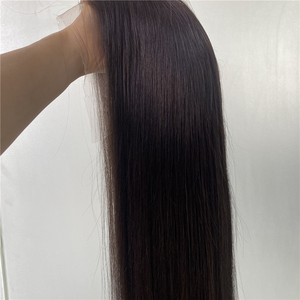 Parrucca di Capelli Umani Vergini Grezzi Europei 22" Colore <span class=keywords><strong>Naturale</strong></span> Lisci con Lace Front in <span class=keywords><strong>Vera</strong></span> Seta HD e Nodi Invisibili Parrucca Ebraica - Product Image 3