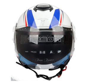 Chất lượng cao NEW ABS Chất liệu ECE mở mặt xe máy Mũ bảo hiểm để bán phổ biến nhất Mũ bảo hiểm đôi visors Mũ bảo hiểm - Product Image 3