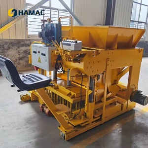 เครื่องทำบล็อกอัตโนมัติ HAMAC เครื่องทำอิฐปูพื้นคอนกรีตแบบกลวงและแบบตัน รุ่น QT4-24 เครื่องทำอิฐซีเมนต์ - Product Image 5