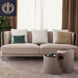 Soggiorno Polster Divano Salotto Profonda Sedile Divano Moderno Set di Disegno di Stile Nordico Divano Componibile <span class=keywords><strong>In</strong></span> Pelle 100% <span class=keywords><strong>In</strong></span> <span class=keywords><strong>Legno</strong></span> <span class=keywords><strong>Massello</strong></span> - Product Image 2