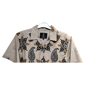 Automne hommes 100% coton sergé chemise impression personnalisée respirant coupe ajustée avec manches courtes pas cher en gros au Bangladesh - Product Image 4