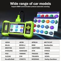 Escáner de Diagnóstico OBD2 Profesional para Motocicletas M300, Herramienta de Análisis de Motor ABS de 12V, Datos en Tiempo Real, Universal, Eliminación de Fallas