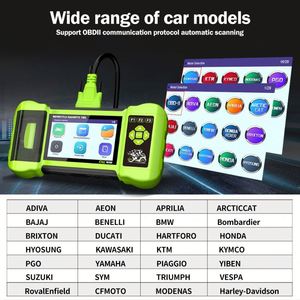 For M300 Professional Motorcycle Diagnostic <b>OBD2</b> Scanner 12V ABS Engine Analyzer Tool Live Data Universal Fit Clearing Faults - Product Image 4