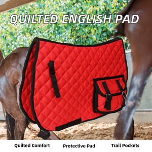Sillín de Doma Inglesa Acolchado para Caballo con Forro de Polialgodón, Personalizable OEM para Uso en Senderismo y Competición - Product Image 2