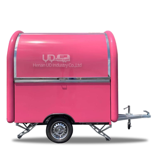 मोबाइल रसोई फूड की दुकान हॉट डॉग धक्का गाड़ी ट्राली Tacos Gelato ट्रक का रस दूध छोटे खाद्य ट्रेलर - Product Image 5