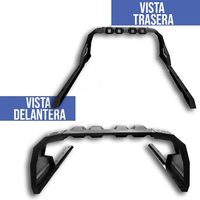 Barre de protection universelle pour camionnette, robuste, avec 4 lumières LED, en acier, noire, pour Hilux Ranger Raptor F150 Ram 1500 D-Max Navara
