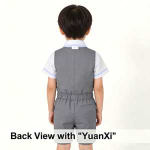 Ensemble <span class=keywords><strong>de</strong></span> vêtements pour enfants avec logo personnalisé, tenues <span class=keywords><strong>de</strong></span> gentleman pour bébés garçons, combinaisons, ensembles <span class=keywords><strong>de</strong></span> vêtements en coton pour tout-petits, robes <span class=keywords><strong>de</strong></span> fête pour enfants - Product Image 3