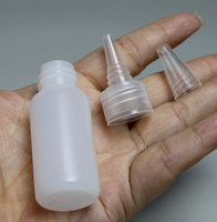 Bouteilles souples en PE de 10 ml, 20 ml, 30 ml, vides, avec buse souple blanche, pour distribution de pigments et eau