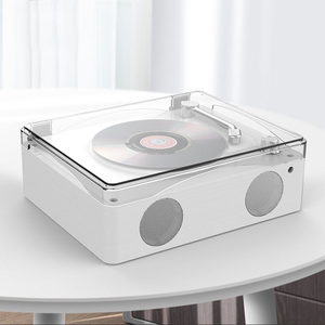 Reproductor de CD con Bluetooth de Estilo Retro, con Altavoces Estéreo, Cubierta Transparente Antipolvo, Reproductor de MP3 USB Recargable para el Hogar y el Dormitorio - Product Image 3