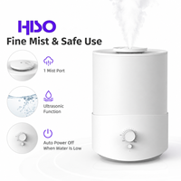 Humidificateur ultrasonique cylindrique 2,5 L avec contrôle mécanique, arrêt automatique, 100-240 V CA, prise US/EU/UK pour chambre à coucher domestique