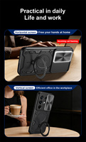 Coque de protection intégrale de luxe antichoc avec anneau support pour Tecno Spark 50 Pro/Pova 8/Spark 40 Pro