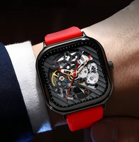 Montre mécanique carrée AILANG à succès, nouvelle collection, mode masculine, étanche 3 bars, style steampunk, boîtier en alliage creux, logo client, montre OEM