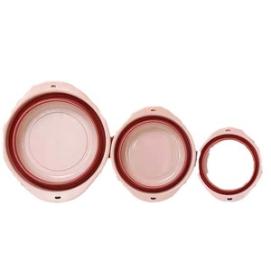 Folding Washbasin Pink Round Collapsible <b>Basin</b> For Household Student Dormitory Use - Product Image 5