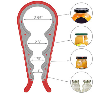 Ouvre-bouteille multifonction 4-en-1 en caoutchouc TPR pour bocaux, idéal pour les mains faibles - Vente en gros - Product Image 5