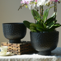 Set Pot Tanaman Kecil Grosir 6/12 Pot Mini untuk Kebun & Pot Plastik untuk Bunga, Pot Bonsai, Dekorasi Rumah Indoor