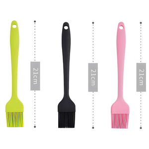 Brocha de silicona con mango de plástico largo para barbacoa, repostería, cocina, horneado y sazonado. Utensilio de cocina y herramienta para repostería, barbacoa y pastelería. - Product Image 3