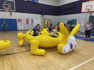 Acheter Jeu de course gonflable de lièvre de tortue pour team building Jeu de sport gonflable interactif pour enfants et adultes - Product Image 3