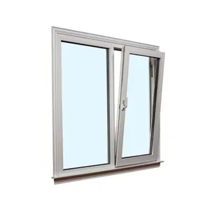 Cửa Sổ Xoay Và Nghiêng Vinyl UUPVC Tiết Kiệm Năng Lượng Hai Chiều Mở Cửa Sổ Và Cửa Ra Vào Bằng Nhựa Vinyl UPVC