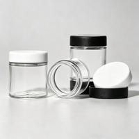 Stoples Kaca Tutup CRC Transparan 2oz 3oz 4oz  Hitam Putih Lapisan PE Anti Bau Logo Kustom Sablon