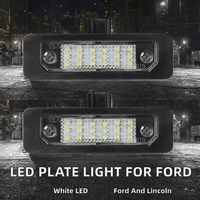 Luce Targa a LED in Scatola di Metallo, 12V Bianco Freddo per Mercury Sable Milan Edge Lincoln MKS MKZ MKT MKX 2016-2019