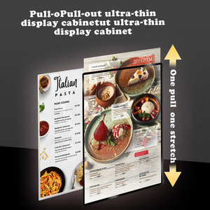 Panel de Menú con Caja de Luz LED de Aluminio Ultrafino, Montado en la Pared, Tamaño Personalizable, con Alto Brillo y Bajo Consumo de Energía - Product Image 2