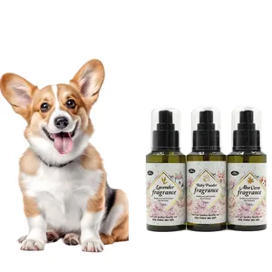 Wholesale 100ml New Organic Private Label Pet Grooming Sets Odor Eliminator Perfume Dog Body Deodorant Spray Pet Dog Cat Perfume