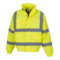 Fabricant OEM Veste de travail réfléchissante de sécurité haute visibilité en peluche imperméable d'hiver isolée en duvet