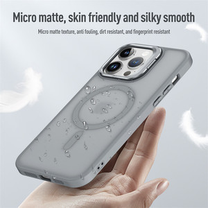 <span class=keywords><strong>Coque</strong></span> Arrière Antichoc Magnétique Effet Givré avec Support d'Objectif Métallique pour <span class=keywords><strong>iPhone</strong></span> 17 Pro Max 16 15 14 13 <span class=keywords><strong>12</strong></span> 11 Pro <span class=keywords><strong>12</strong></span> 13 <span class=keywords><strong>Mini</strong></span> - Product Image 5