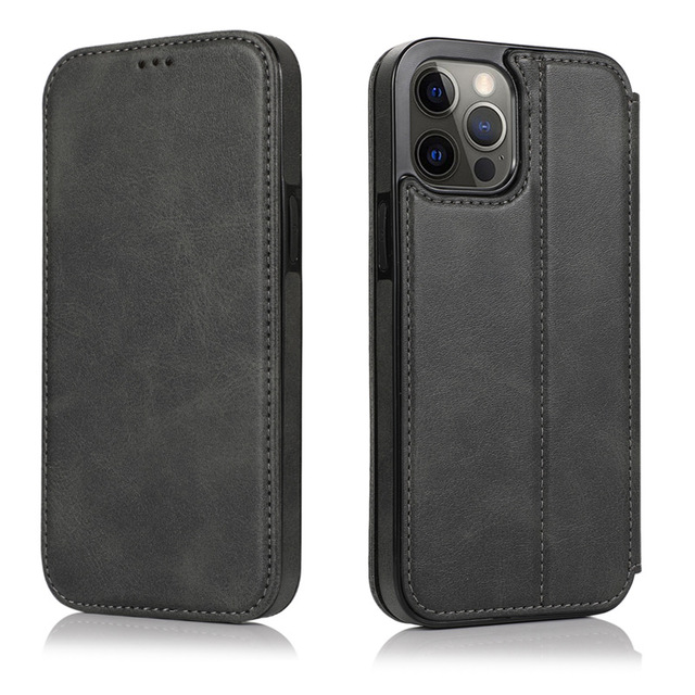 For iPhone 16 Pro Max 17 Flip Cover Wallet Premium Phone Case for iPhone 15 14 13 12 Case Flip Cover with Card Slot Phone Cover