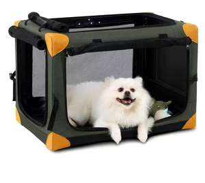 Kapalı ve açık seyahat için fermuar kapatma yumuşak katlanabilir köpek sandık ile taşınabilir katlanabilir evcil hayvan kulubesi - Product Image 1
