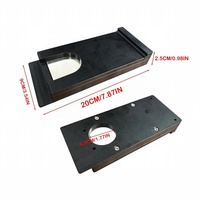 Grande boîte de récupération de jetons en fer 20x9x2.5cm à ressort pour table de poker Texas Hold'em, boîte de récupération de monnaie pour casino, fournisseur en gros
