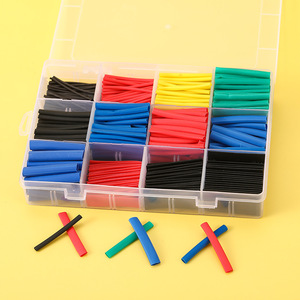 Kit <span class=keywords><strong>Guaina</strong></span> Termorestringente PE 328 Pezzi, Tubi Termorestringenti per Cablaggio Auto 2:1, Guaine Colorate Termoretraibili - Product Image 2