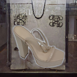 Tacones de Plataforma Impermeables con Correa de Tobillo de Charol, Punta Cuadrada Abierta, Hebilla Metálica, Tacón Grueso, Transpirables, Esenciales para Fiestas de Verano - Product Image 2