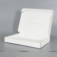 Boîte d'expédition en carton ondulé recyclé, personnalisée avec logo imprimé, luxe, colorée, de différentes tailles