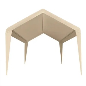 Tuoye Style Simple extérieur cadre en métal voiture <span class=keywords><strong>Garage</strong></span> blanc tente pop-up <span class=keywords><strong>bois</strong></span> traité sous pression pour Application de la nature stationnement de voiture - Product Image 2