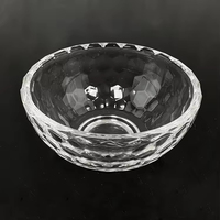 Bol en verre transparent de taille personnalisée pour bonbons, collations, décoration de la maison MH-Z0608