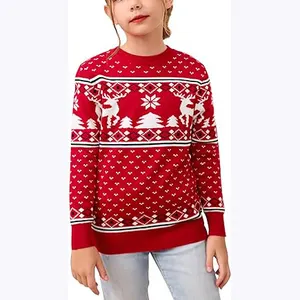 Sweater Unisex Wholesale For Children family christmas jumpers Kids Children Knitted Sweater
