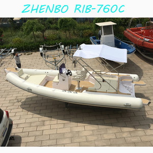 Barco de costilla de Hypalon de yate de lujo de 25 pies con elevador de ancla automático, barcos de costilla de Hypalon de - Product Image 6