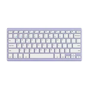 Mini Wireless BT Keyboard Super Slim Portable Scissor multimedia office Battery Keyboard for PC Laptop Macbook