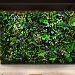 Ba chiều nhân tạo nhựa hoa tường cỏ loại cho cửa treo trong phòng khách màu xanh lá cây thực vật tường - Product Image 3
